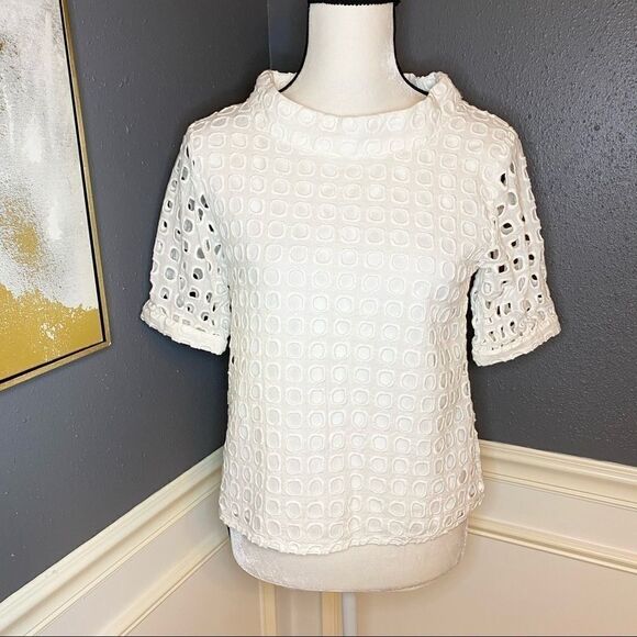 Anthropologie Wolven Eudora Eyelet Top - Picture 7 of 15